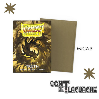 Dual Matte Sleeves - Standard Size "Truth" 100 pz | Dragonshield - Con T de Tlacuache - Dragonshield