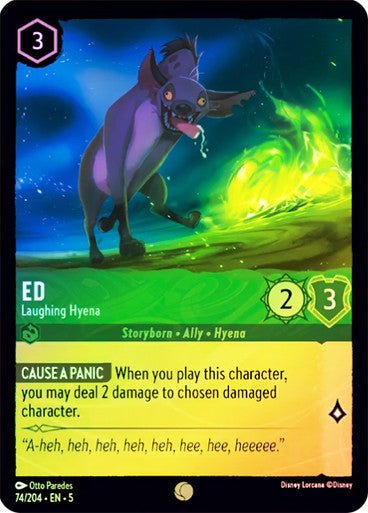 Ed - Laughing Hyena (Cold Foil ) - Con T de Tlacuache - Ravensburger