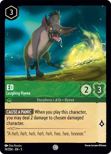 Ed - Laughing Hyena (Non - foil ) - Con T de Tlacuache - Ravensburger