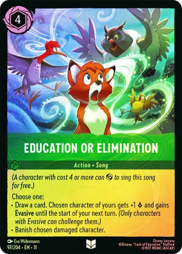 Education or Elimination (Cold Foil) | Ravensburger - Con T de Tlacuache - Ravensburger
