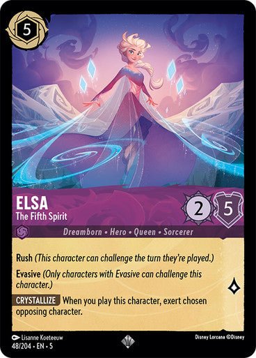 Elsa - The Fifth Spirit (Non - foil ) - Con T de Tlacuache - Ravensburger