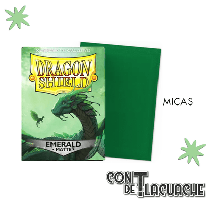 Emerald Matte Standard 100pz | Dragon Shield - Con T de Tlacuache - Dragonshield