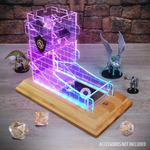 Enhance LED Dice Tower & 7 set dice - Con T de Tlacuache - Con T de Tlacuache