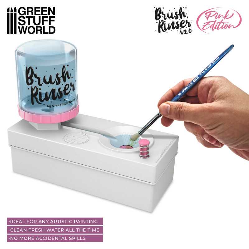 Enjuagador De Pinceles Brush Rinser 250Ml (Pink Edition) | Green Stuff World - Con T de Tlacuache - Green Stuff World