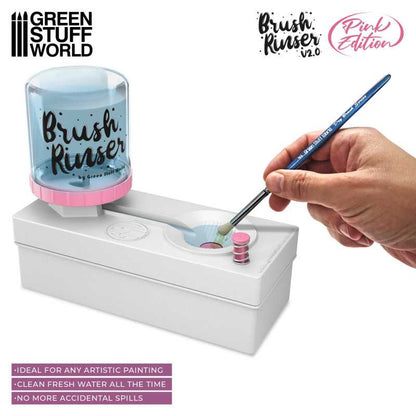 Enjuagador De Pinceles Brush Rinser 250Ml (Pink Edition) | Green Stuff World - Con T de Tlacuache - Green Stuff World