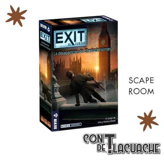 EXIT 23 La Desaparición de Sherlock Holmes Nivel: Avanzado | Devir - Con T de Tlacuache - Devir