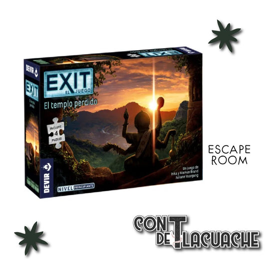 EXIT Puzzle 01 El Templo Perdido Nivel Principiante | Devir - Con T de Tlacuache - Devir
