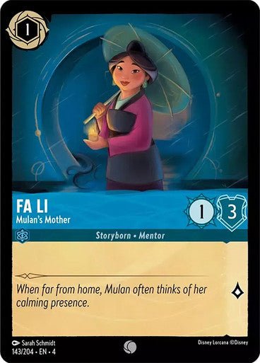 Fa Li - Mulan's Mother ( Non - foil ) | Ravesburger - Con T de Tlacuache - Ravensburger