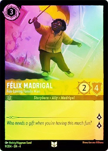 Felix Madrigal - Fun - Loving Family Man ( Cold Foil ) | Ravesburger - Con T de Tlacuache - Ravensburger