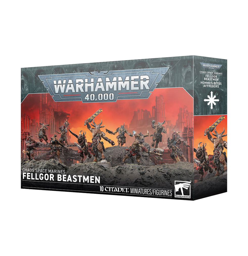 Chaos Space Marines Fellgor Beastmen - caja