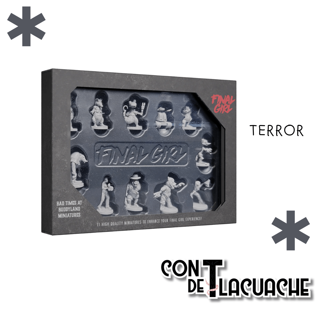 Final Girl Bad Times at Buddyland Miniatures | Van Ryder Games - Con T de Tlacuache - Con T de Tlacuache
