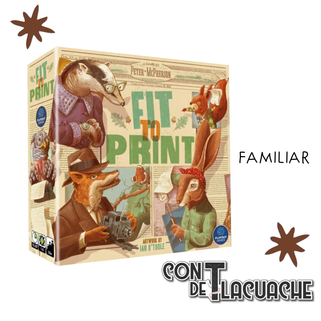 Fit to print | Flatout Games - Con T de Tlacuache - Flatout Games