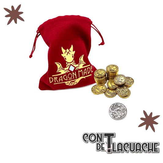 Flamecraft Metal Coins | Lucky Duck Games - Con T de Tlacuache - Con T de Tlacuache