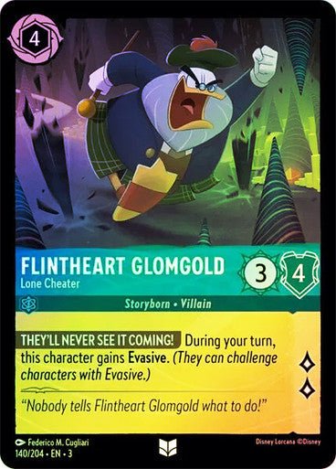 Flintheart Glomgold - Lone Cheater (Cold Foil) - Con T de Tlacuache - Ravensburger