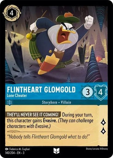 Flintheart Glomgold - Lone Cheater (Non - foil) - Con T de Tlacuache - Ravensburger