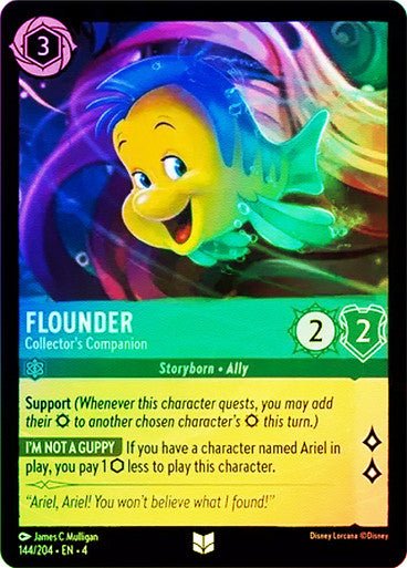 Flounder - Collector's Companion ( Cold Foil ) | Ravesburger - Con T de Tlacuache - Ravensburger