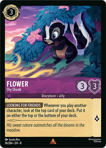 Flower - Shy Skunk (Non - foil) - Con T de Tlacuache - Ravensburger