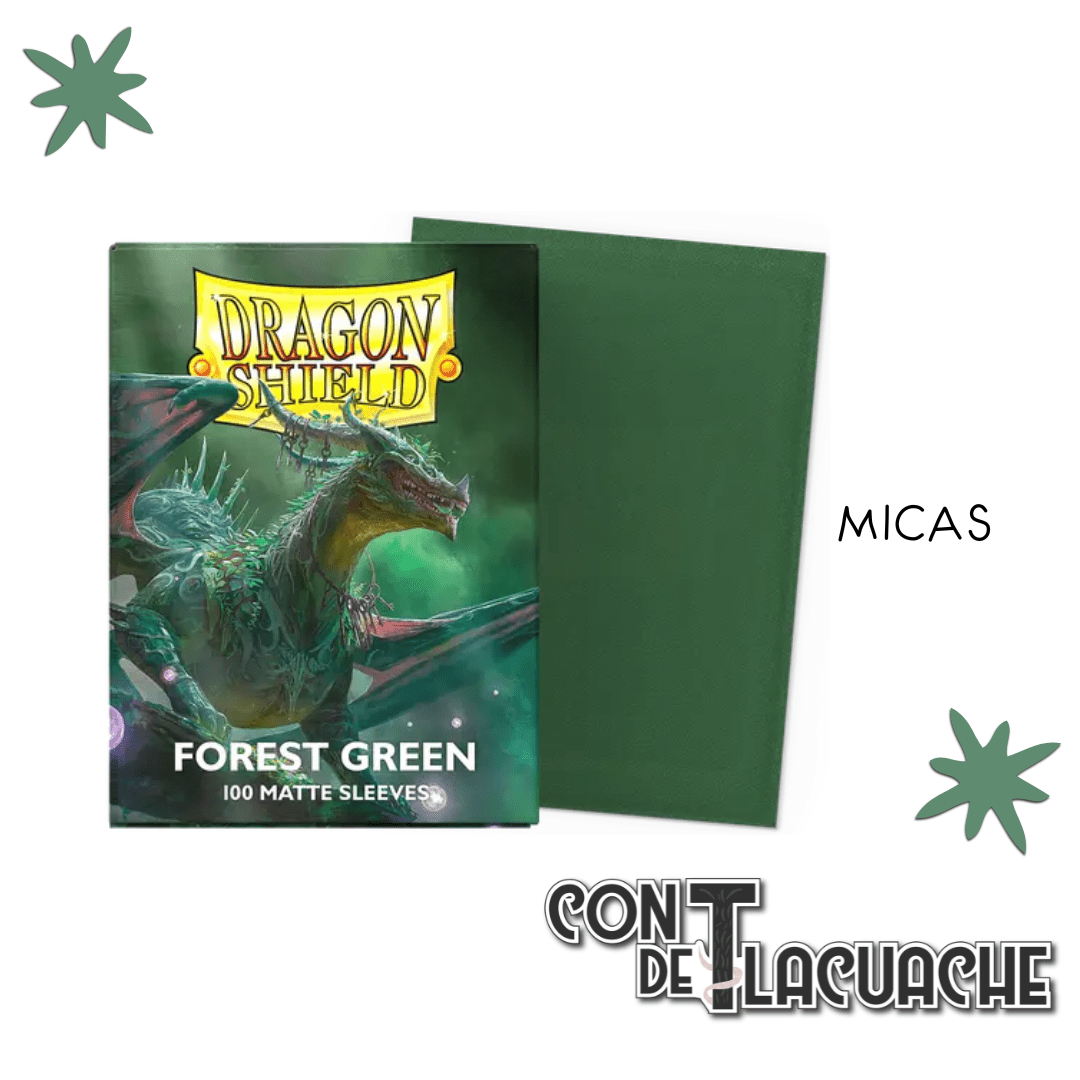 Forest Green Matte Standard 100pz | Dragon Shield - Con T de Tlacuache - Dragonshield