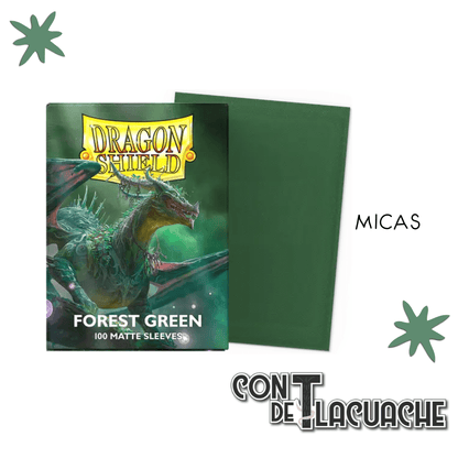 Forest Green Matte Standard 100pz | Dragon Shield - Con T de Tlacuache - Dragonshield