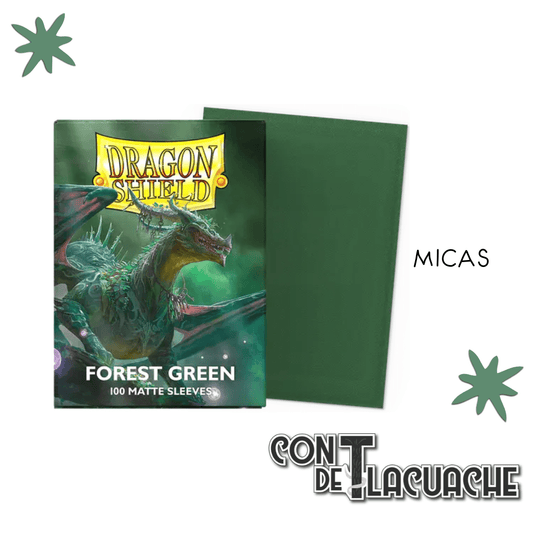 Forest Green Matte Standard 100pz | Dragon Shield - Con T de Tlacuache - Dragonshield