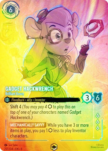 Gadget Hackwrench - Brilliant Bosun ( Inkwash Foil ) - Con T de Tlacuache - Ravensburger