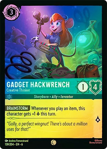 Gadget Hackwrench - Creative Thinker ( Cold Foil )