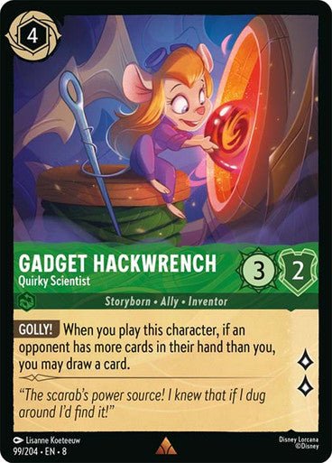 Gadget Hackwrench - Quirky Scientist (Non - foil) - Con T de Tlacuache - Ravensburger