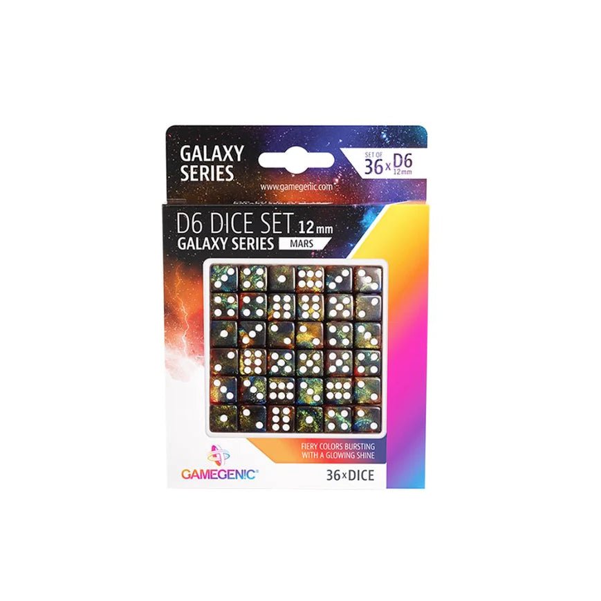 Galaxy Series - Mars - D6 Dice Set 12 mm (36 pcs) | Gamegenic - Con T de Tlacuache - Gamegenic