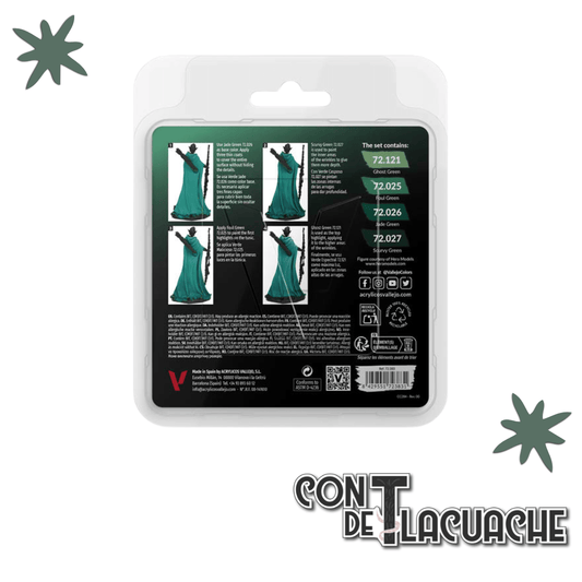 Game Color Cold Green Color Set | Vallejo - Con T de Tlacuache - Vallejo