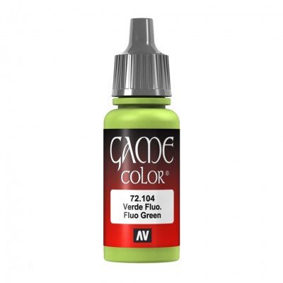 Game Color Fluorescent Green 18ml (72104) | Vallejo - Con T de Tlacuache - Vallejo