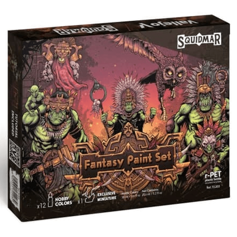 Game Color Set Fantasy Paint Set Squidmar (12) - Con T de Tlacuache - Vallejo
