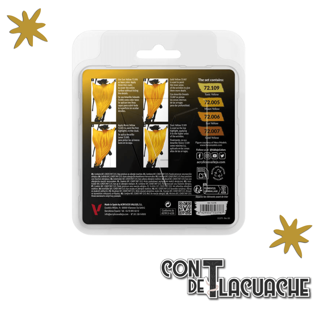 Game Color Yellow Color Set | Vallejo - Con T de Tlacuache - Vallejo