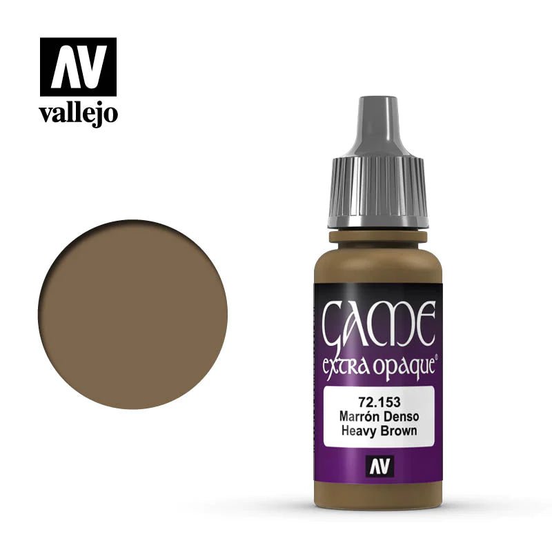 Game Extra Opaque Heavy Brown 18ml (72153) | Vallejo - Con T de Tlacuache - Vallejo