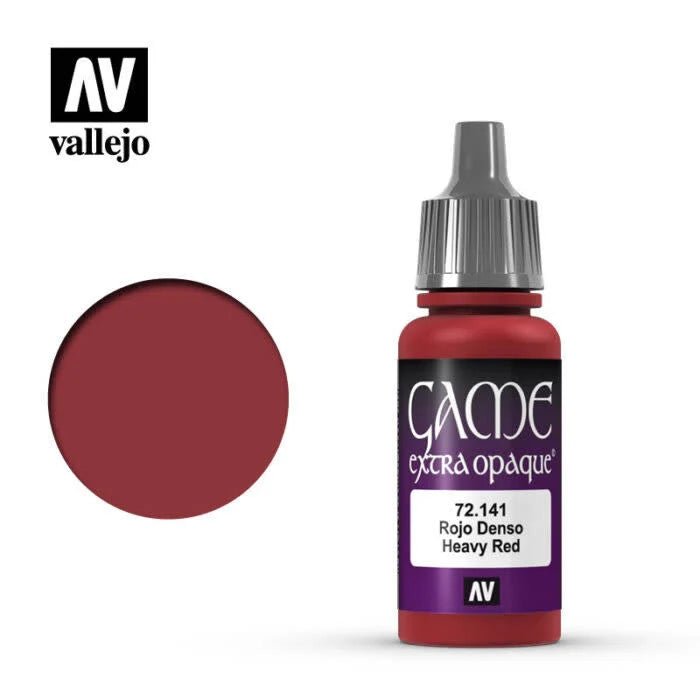 Game Extra Opaque Heavy Red 18ml (72141) | Vallejo - Con T de Tlacuache - Vallejo