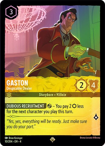Gaston - Despicable Dealer ( Cold Foil ) | Ravesburger - Con T de Tlacuache - Ravensburger