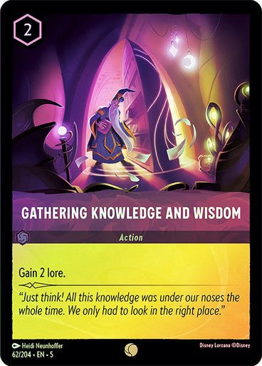 Gathering Knowledge and Wisdom (Cold Foil ) - Con T de Tlacuache - Ravensburger