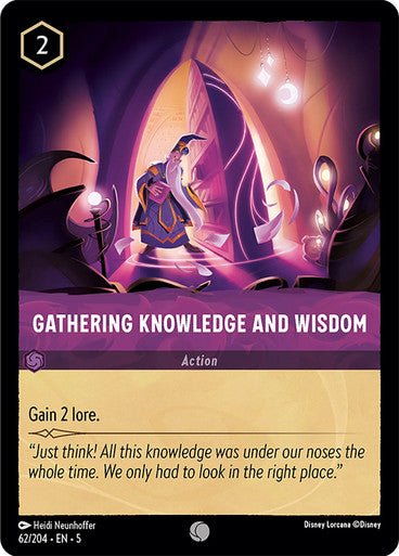 Gathering Knowledge and Wisdom (Non - foil ) - Con T de Tlacuache - Ravensburger