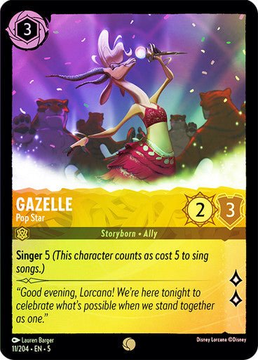 Gazelle - Pop Star (Cold Foil ) - Con T de Tlacuache - Ravensburger