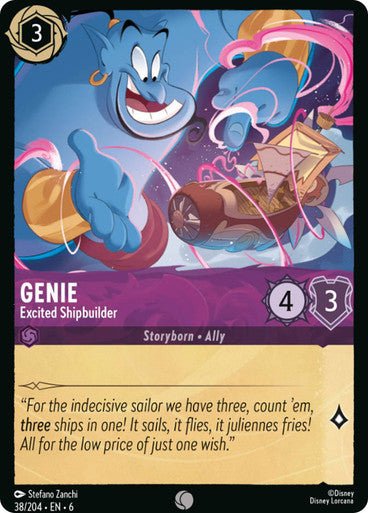 Genie - Excited Shipbuilder ( Non - foil ) - Con T de Tlacuache - Ravensburger