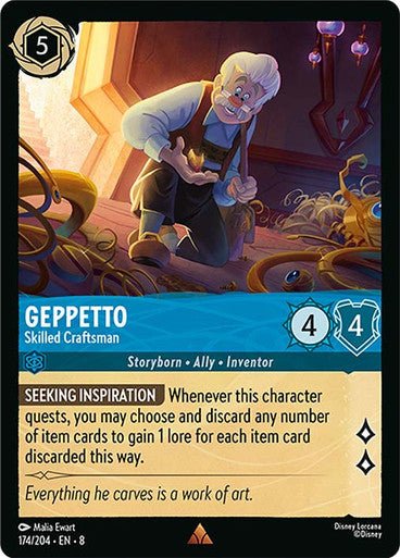 Geppetto - Skilled Craftsman (Non - foil) - Con T de Tlacuache - Ravensburger