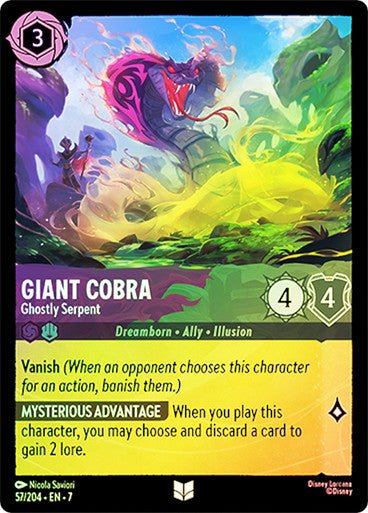 Giant Cobra - Ghostly Serpent (Cold Foil) - Con T de Tlacuache - Ravensburger