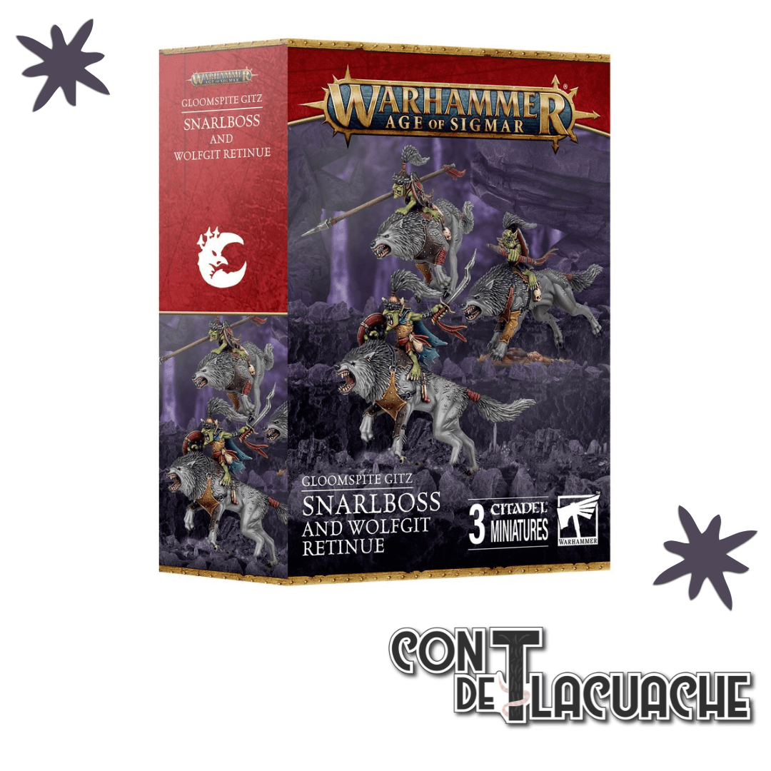 Gloomspite Gitz Snarlboss & Wolfgit Retinue | Games Workshop - Con T de Tlacuache - Games Workshop