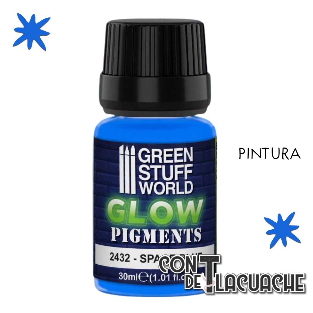 Glow In The Dark Pigment - Space Blue 30Ml | Green Stuff World - Con T de Tlacuache - Green Stuff World