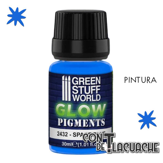 Glow In The Dark Pigment - Space Blue 30Ml | Green Stuff World - Con T de Tlacuache - Green Stuff World