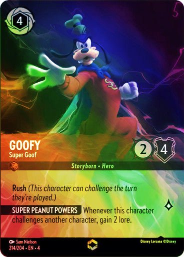 Goofy - Super Goof ( Inkwash Foil ) | Ravesburger - Con T de Tlacuache