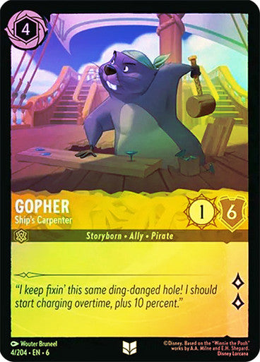 Gopher - Ship's Carpenter ( Cold Foil )