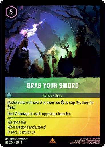 Grab Your Sword ( Cold Foil ) - Con T de Tlacuache - Ravensburger