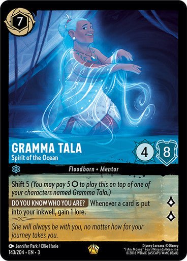 Gramma Tala - Spirit of the Ocean (Non - foil) - Con T de Tlacuache - Ravensburger