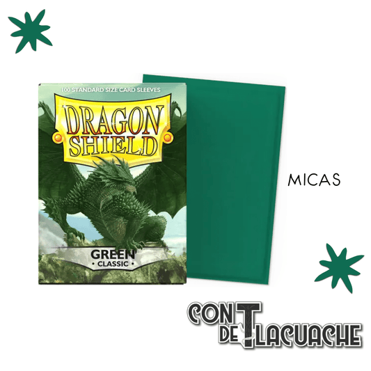 Green Classic Standard 100pz | Dragon Shield - Con T de Tlacuache - Dragonshield