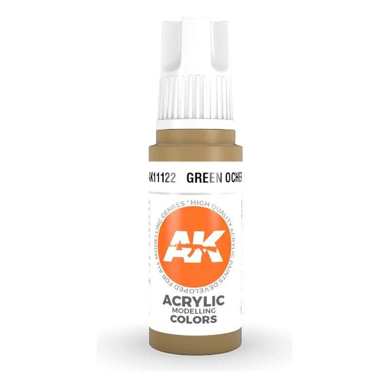 Green Ocher 17Ml | Ak Interactive - Con T de Tlacuache - AK Interactive